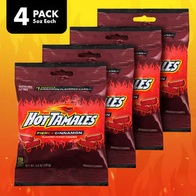 Bloom's Hot Tamales Fierce Cinnamon Candy 5oz box for on-the-go snacking.