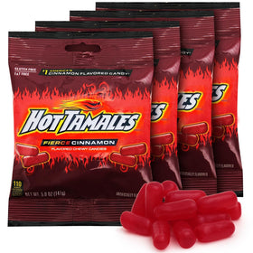 Bloom's Hot Tamales Fierce Cinnamon Candy pack front with bold flavor.