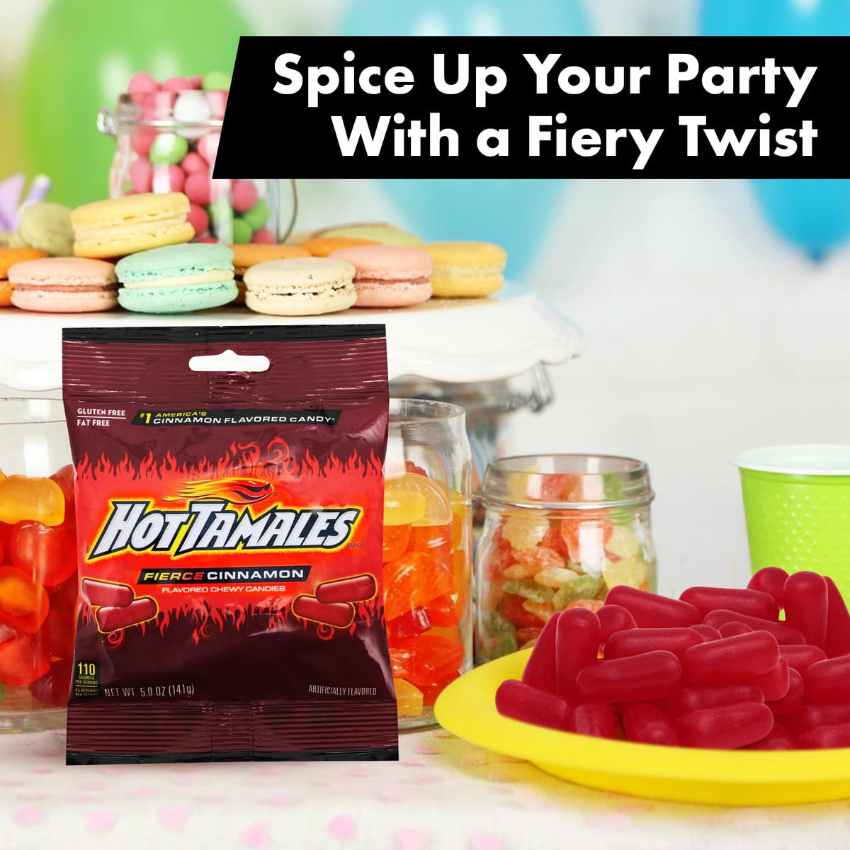 Travel-friendly Bloom's Hot Tamales Fierce Cinnamon Candy travels easily.