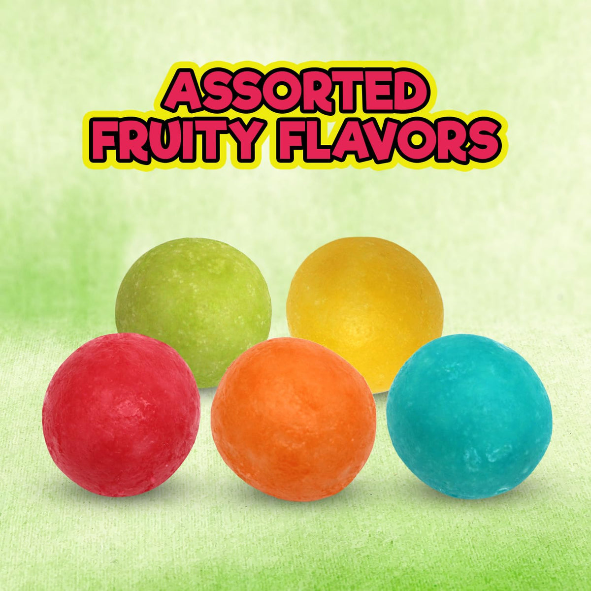 Individually wrapped gumballs stay fresh and portable for on-the-go snacking.