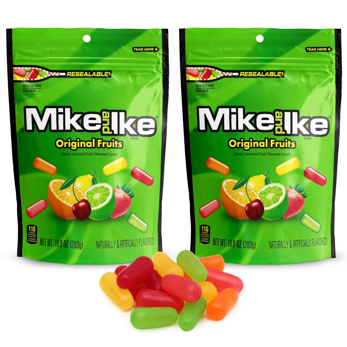 Bloom's Mike and Ike Original Fruits 2-pack box front, ideal for movie nights.