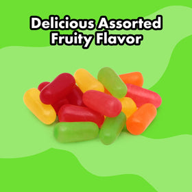 Bloom's Mike and Ike original fruits 4-pack serving setup with popcorn pairing.