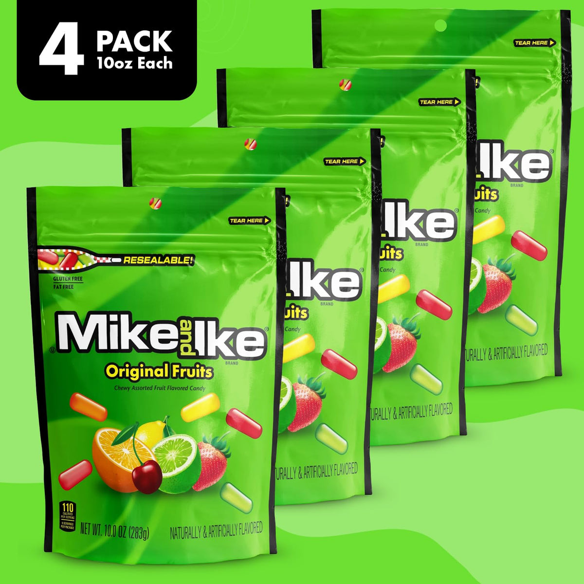 Mike and Ike cinema boxes beside popcorn for home movie night.