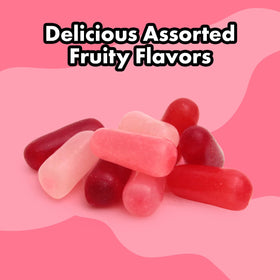 Bloom's Mike and Ike Red Rageous close-up of chewy, fruity candies