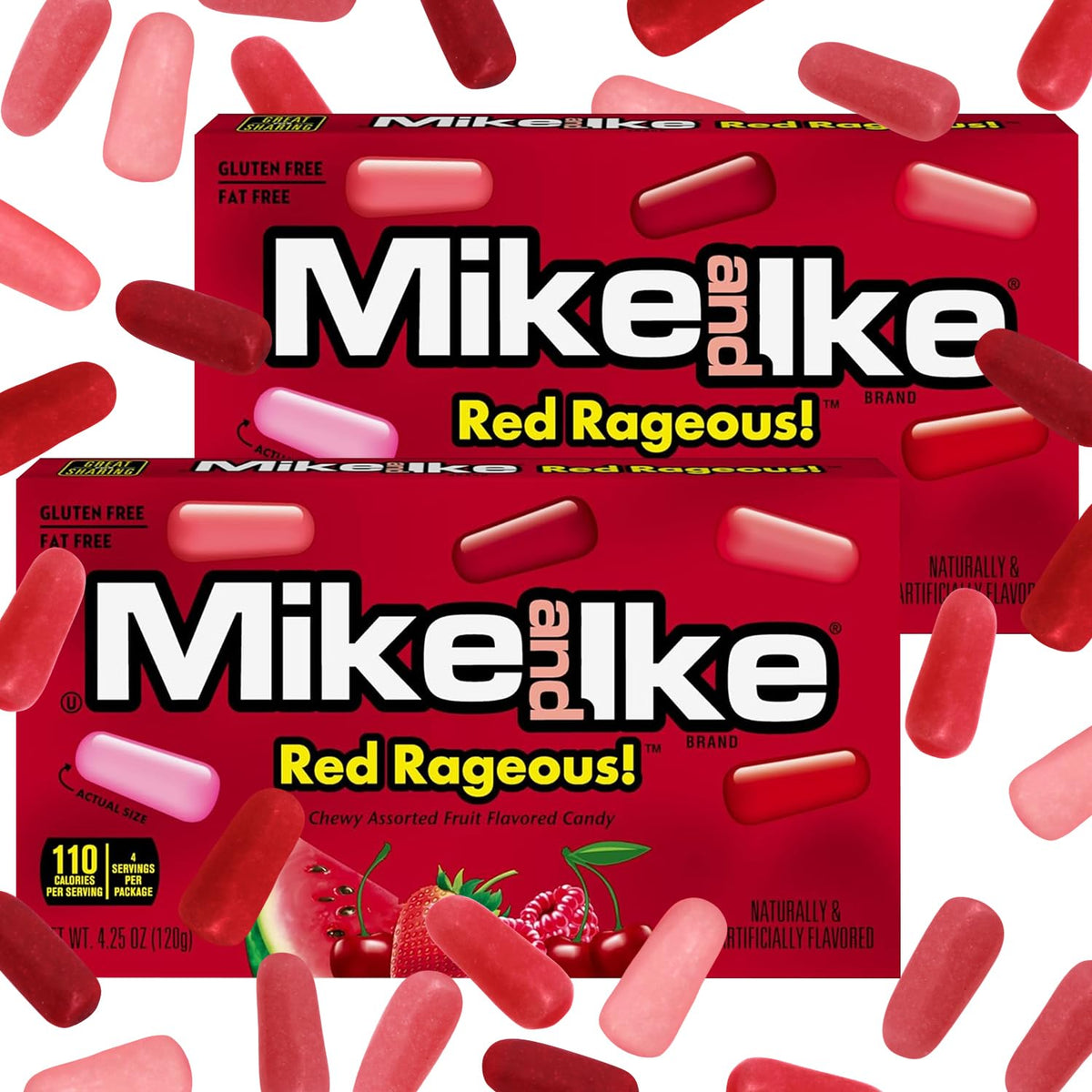 Bloom's Mike and Ike Red Rageous packaging on shelf for grab-and-go
