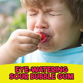 Cry Baby Bubble Gum delivers a bold sour kick with a satisfying chew.