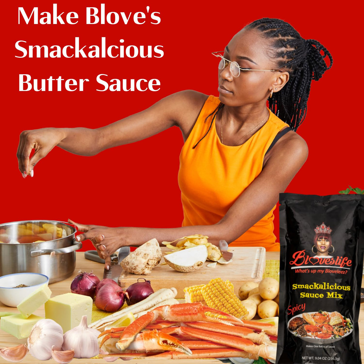 Bloveslife Cajun sauce drizzle over grilled meat for bold finish.