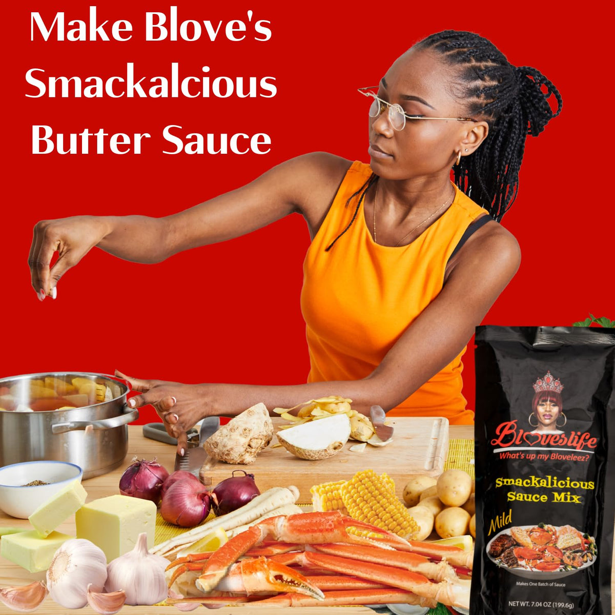 Bloveslife Smackalicious Mild seasoning on a barbecue spread for tasty gatherings