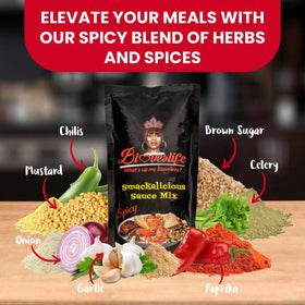 Bloveslife Spicy Cajun seasoning shaker for beef, poultry, and pork.