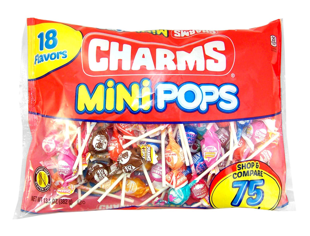 BLOW POP Charms Minipop Watermelon flavor pop, bright fruit taste for parties and lunchboxes.