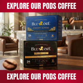Blu Ore Black Obsidian aroma bursting in mug