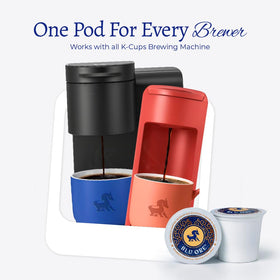 Blu Ore pod close-up reveals rich aroma and caramel hints for morning rituals.