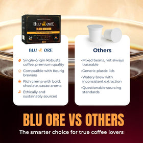 Blu Ore espresso shot from Obsidian pod