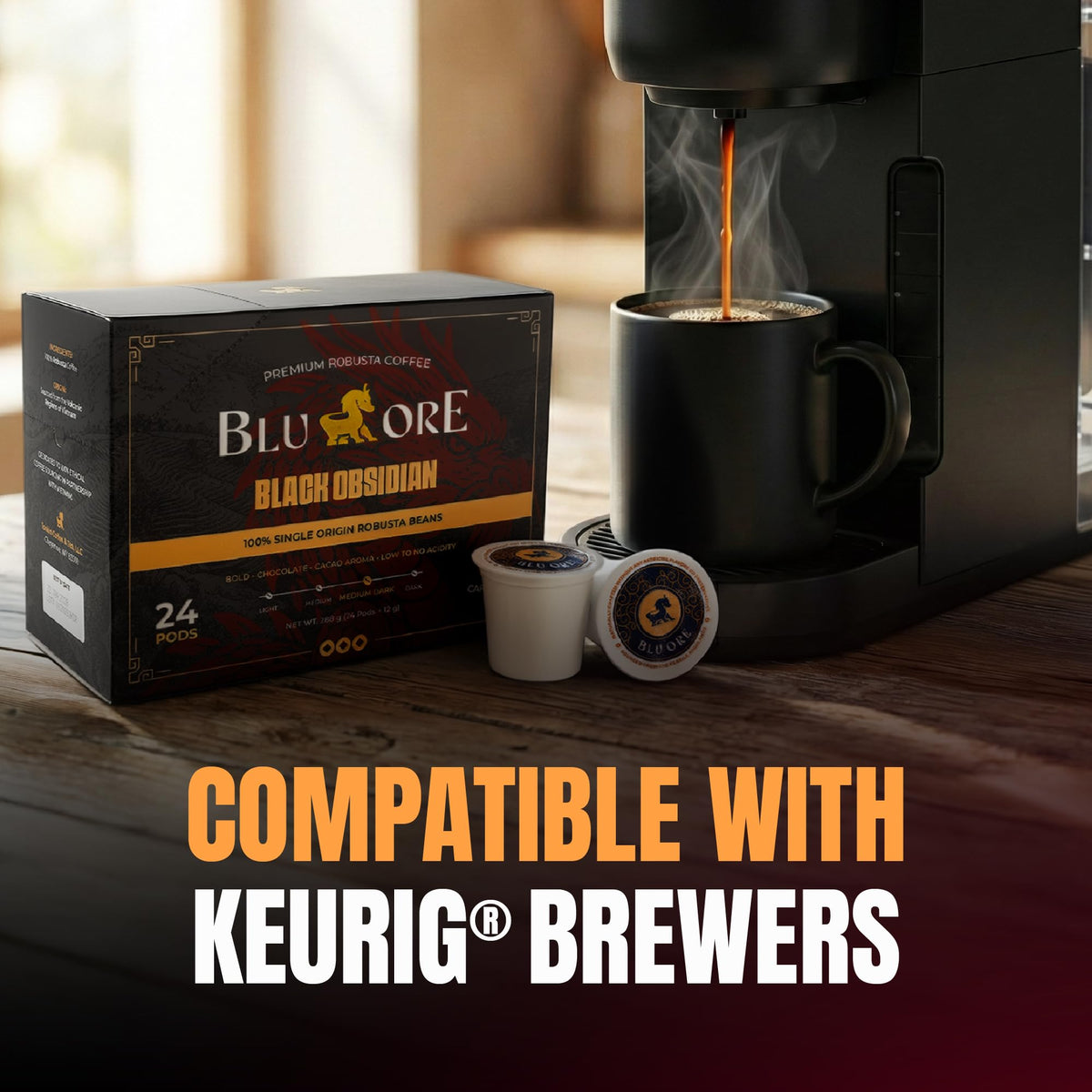 Blu Ore K-Cup pack ready for purchase or gifting