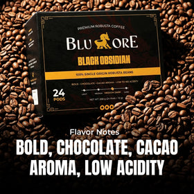 Blu Ore Robusta K-Cup pod single-origin flavor profile