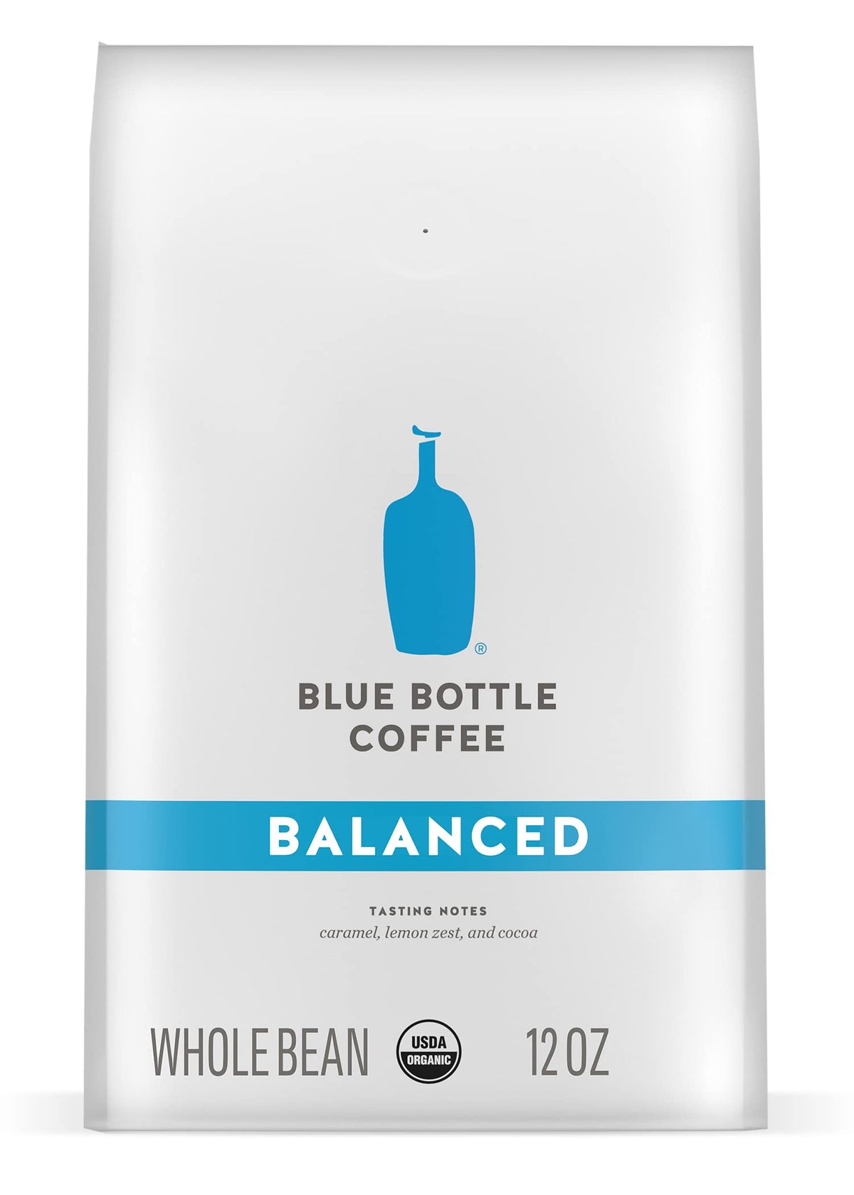 Blue Bottle Balanced whole beans close-up for a smooth, balanced brew