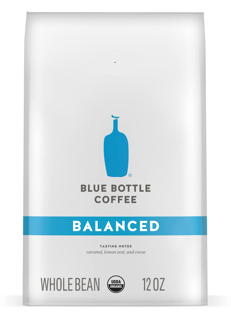 Blue Bottle Balanced whole beans close-up for a smooth, balanced brew