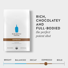 Blue Bottle Coffee sustainably sourced beans supporting ethical farming.