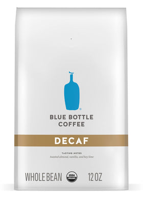 Blue Bottle Coffee decaf whole bean 12 oz bag for anytime brewing