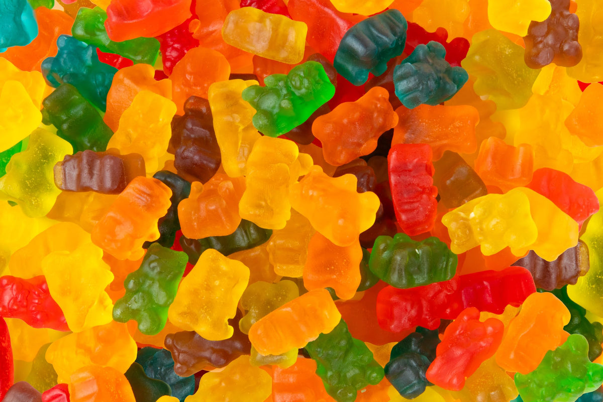 Blue Bow Gourmet cinnamon gummy bears with warm spice in a chewy bite