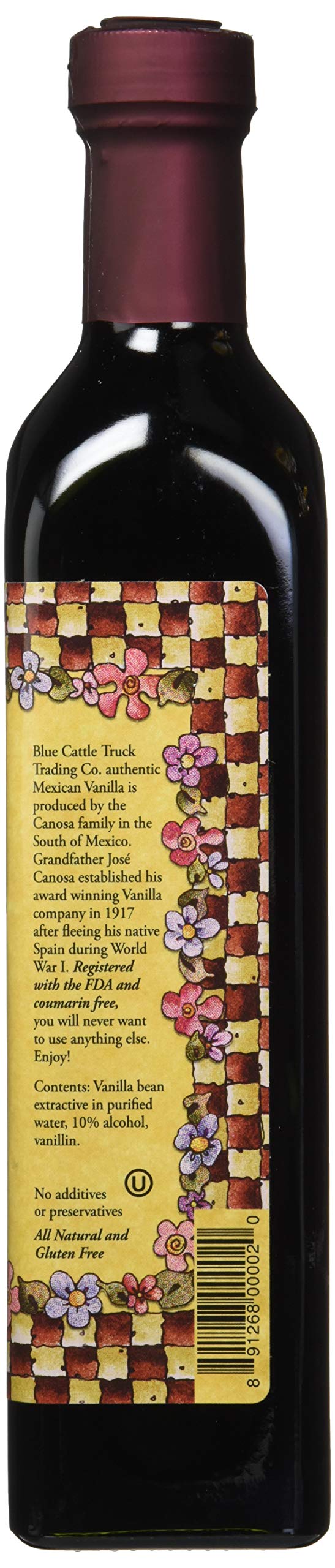 Blue Cattle Truck Trading Co. traditional vanilla label signals premium ingredients