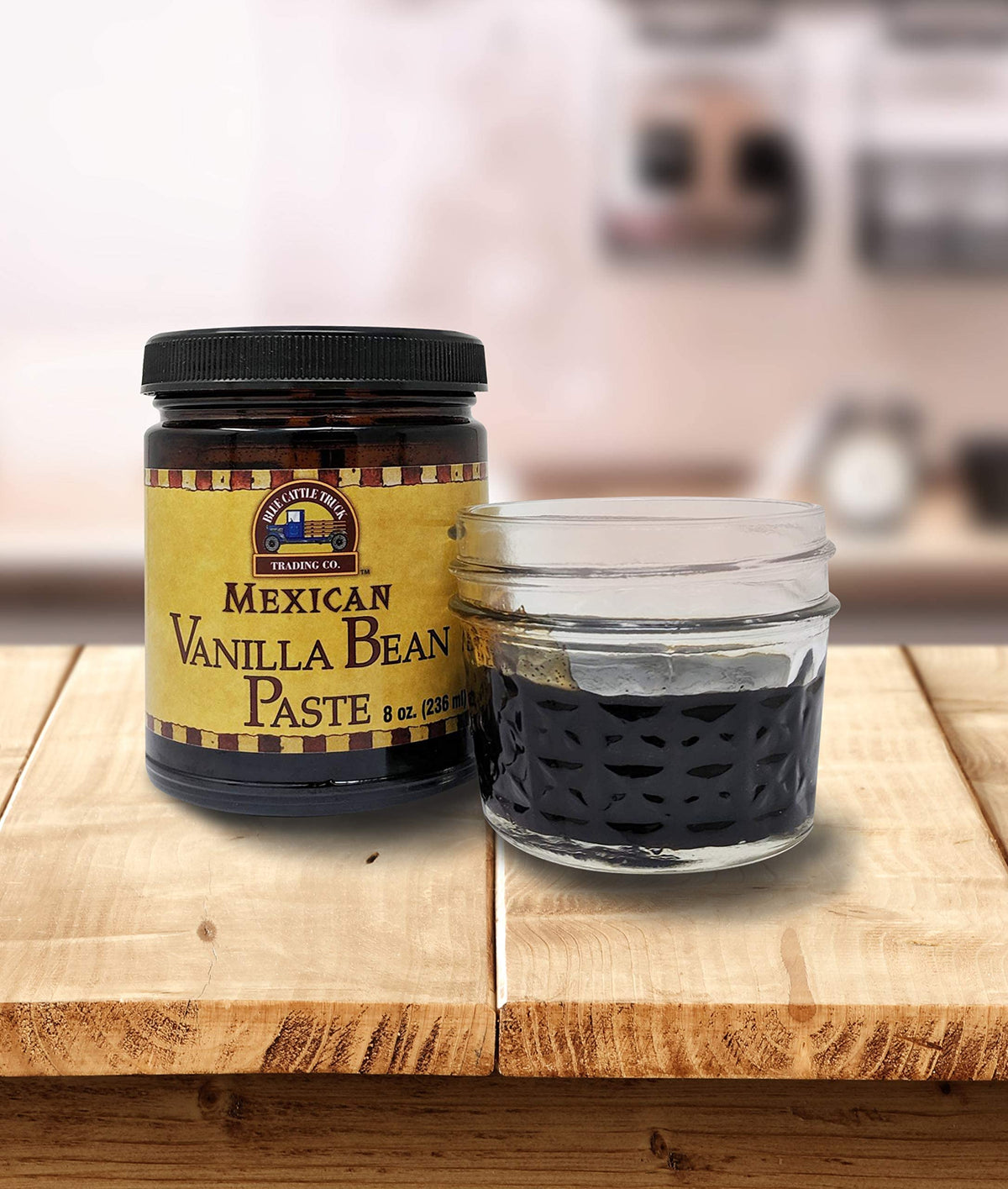 Blue Cattle Truck Trading Co. vanilla paste dispensing ready for measured use in recipes