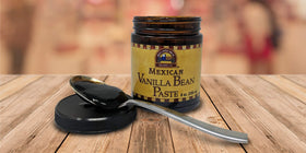 Blue Cattle Truck Trading Co. vanilla paste in glass jar communicates all-natural, gluten-free beauty