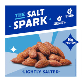Blue Diamond Almonds 1-5oz tube closeup, premium almonds for on-the-go protein.