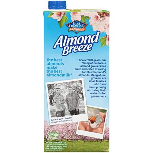 Blue Diamond Almond Breeze shelf-stable carton: long shelf life for easy stocking.