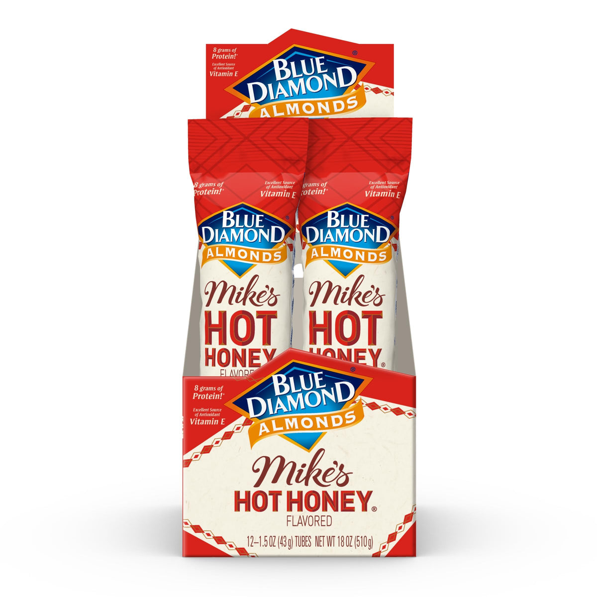California-grown Blue Diamond almonds roasted with honey and chili
