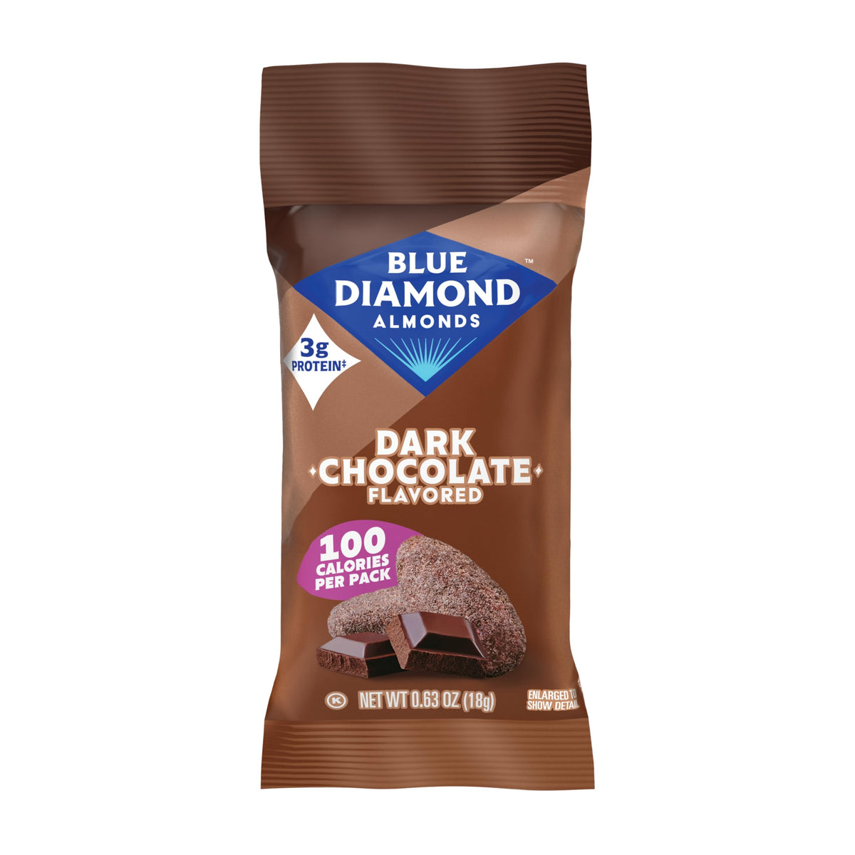 Blue Diamond almonds with cocoa coating, quick energy option for workouts