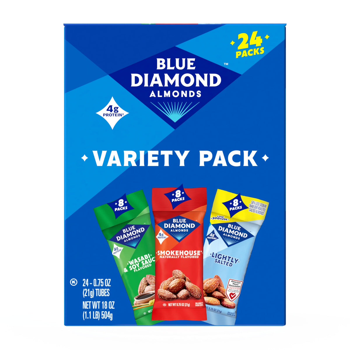 Blue Diamond Almonds lightly salted on-the-go pack for easy lunchbox snacking