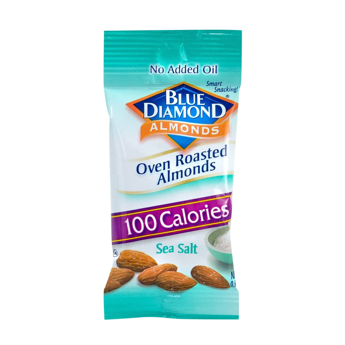 Blue Diamond Almonds on-the-go seven-count pack for easy portability.
