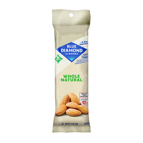 Blue Diamond Almonds 12-pack packaging for on-the-go snacking.