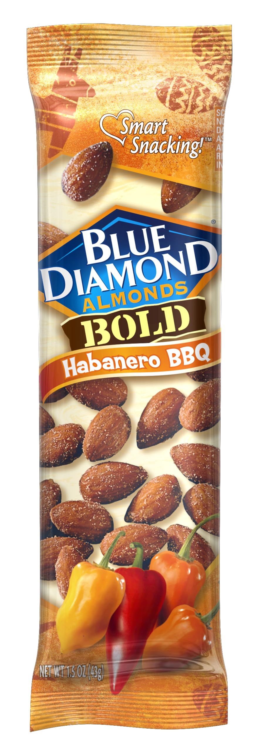 Blue Diamond Almonds road trip snack with bold habanero BBQ flavor
