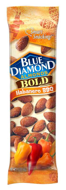 Blue Diamond Almonds road trip snack with bold habanero BBQ flavor