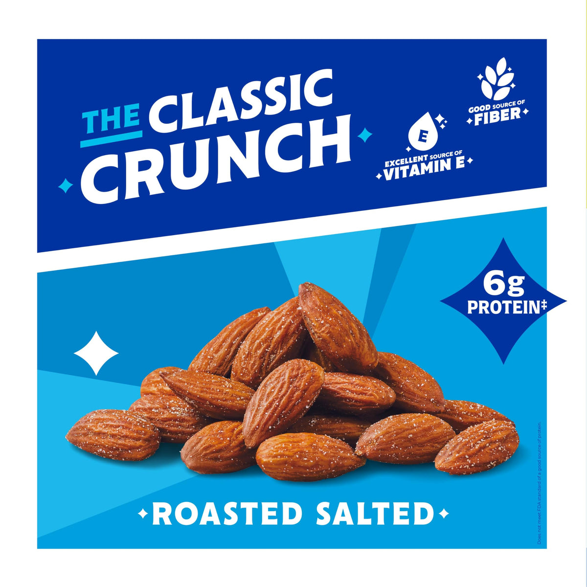 Blue Diamond Almonds roasted salted tubes side: convenient resealable packaging for travel