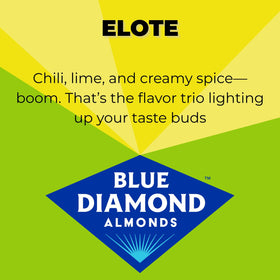 Blue Diamond Elote Almonds in a bowl, ready for quick snacking.