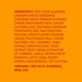 Blue Diamond Nut-Thins gluten-free cheddar crackers, a light bite for snacking.