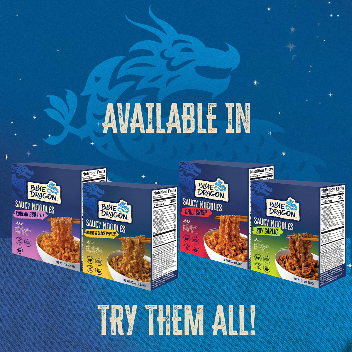 Easy lunch or snack option with Blue Dragon noodles.