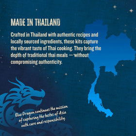 Blue Dragon finished Pad Thai on a plate for a vibrant meal at home