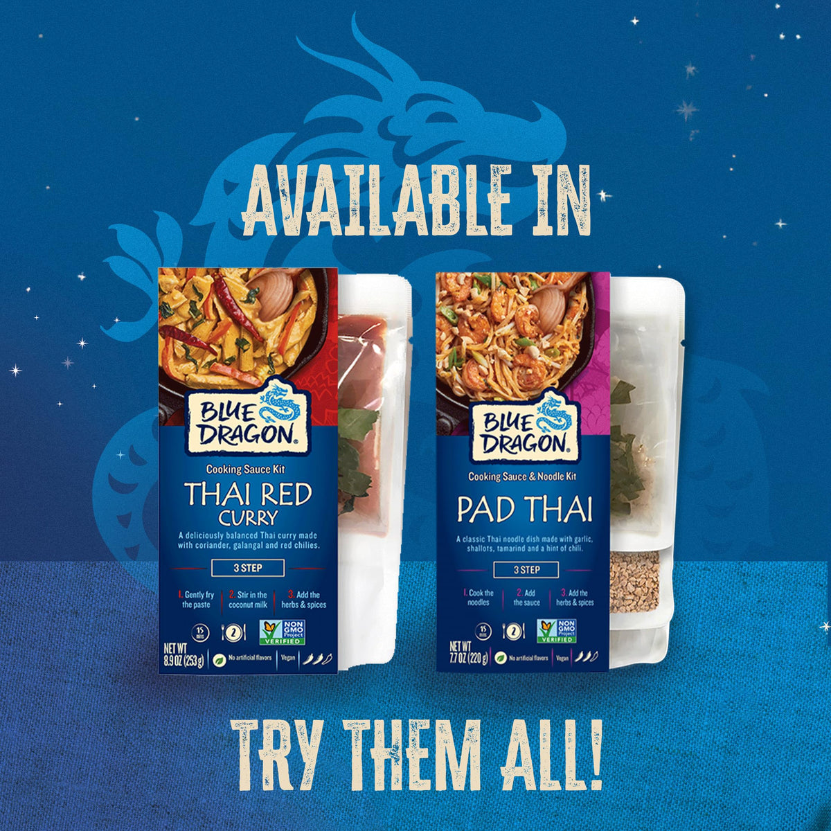 Blue Dragon kit supports quick weeknight meals with pre-portioned ingredients