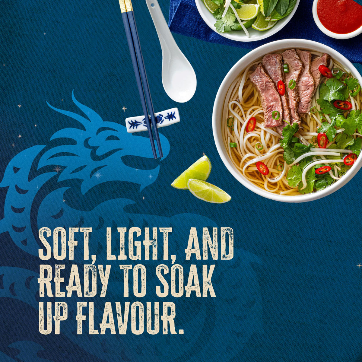 Blue Dragon Rice Noodles Absorb Sauces Perfectly for Pad Thai.