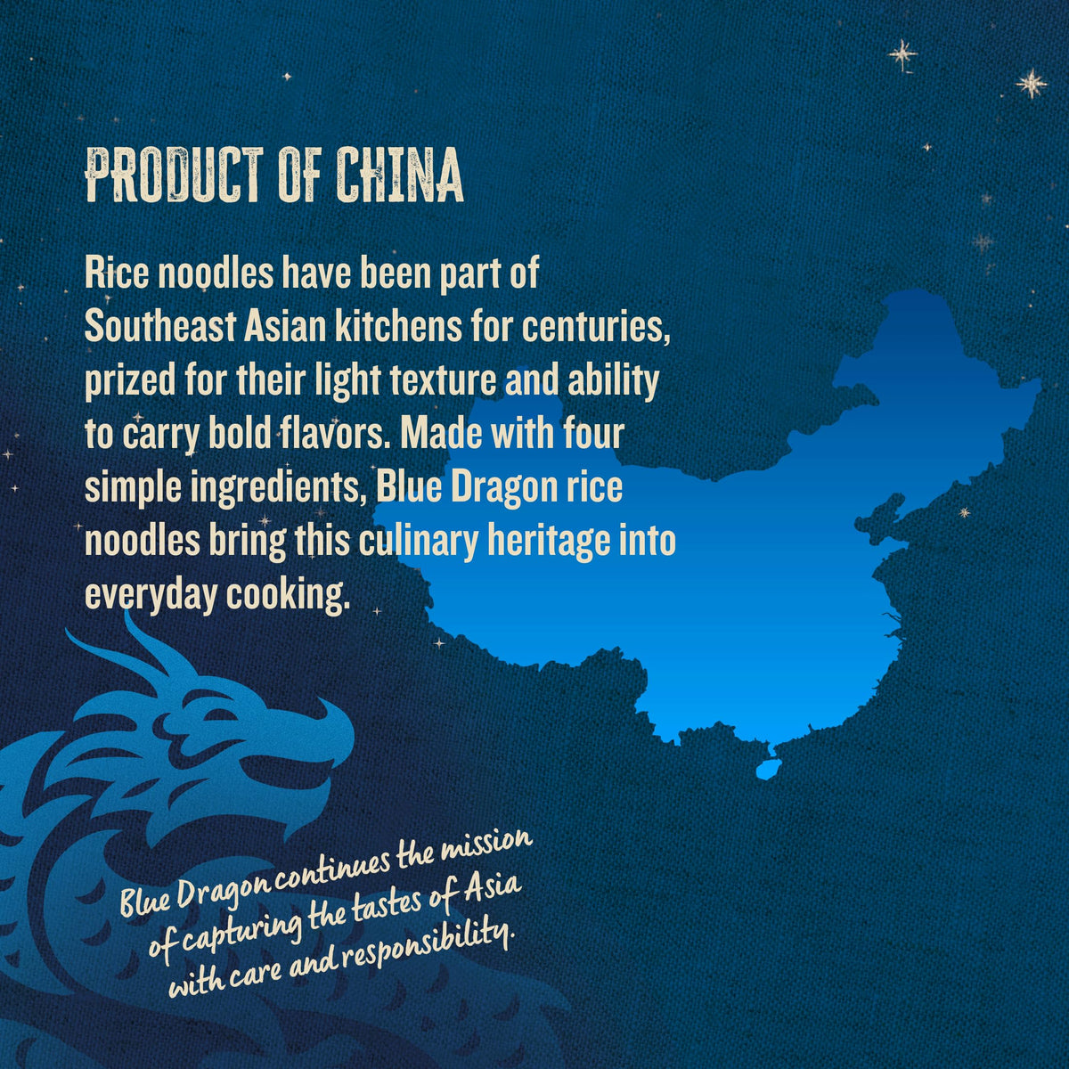 Blue Dragon Rice Noodles Nest for Easy Portion Control.