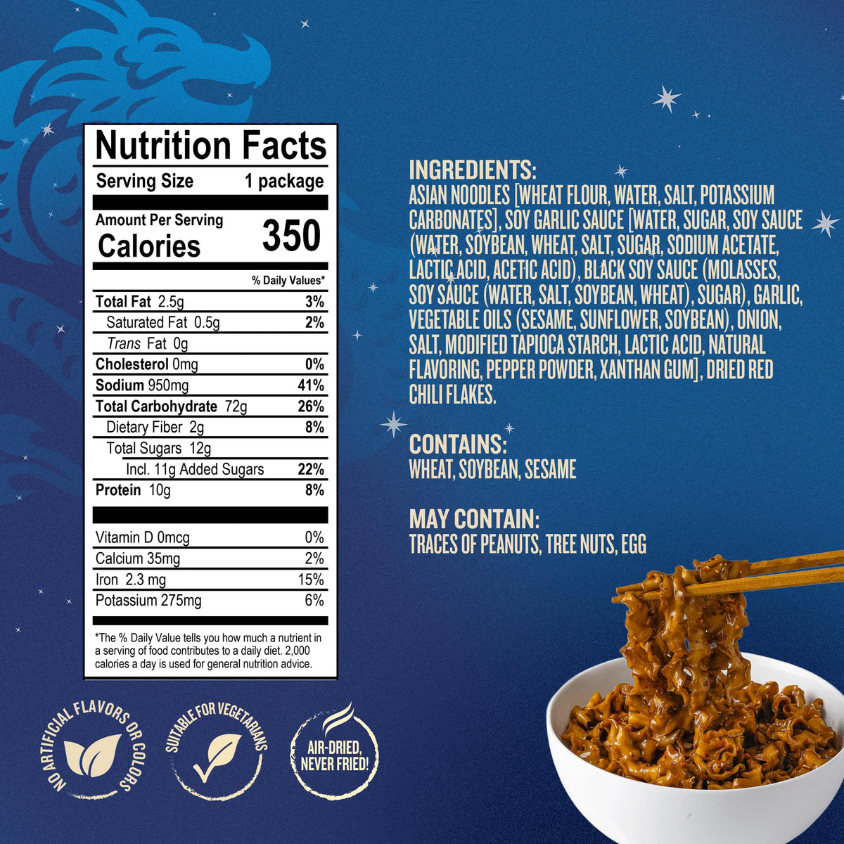 Blue Dragon sauce pours over noodles for a quick, savory flavor boost.