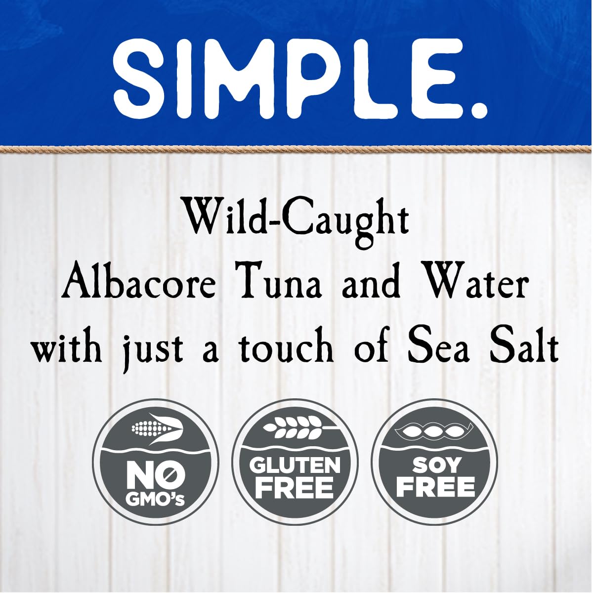 Blue Harbor tuna can opened in a salad bowl for mixing