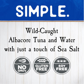 Blue Harbor tuna can opened in a salad bowl for mixing