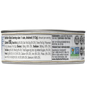Blue Harbor Wild Albacore tuna solid white detail highlighting firm texture