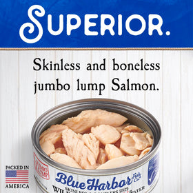 Blue Harbor Wild Pink Salmon on toast, easy meal option.
