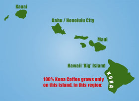 Blue Horse Kona farm landscape on Hawaii's Big Island inspires freshness.